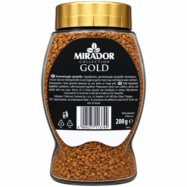 Кава розчинна Mirador Gold, 200 г, скляна банка Mirr0002 картинка