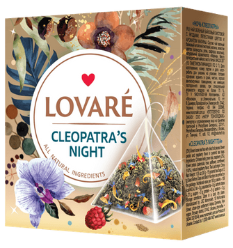 Чай Lovare Cleopatra's night пірамідки 15 пакетиків lov1018 картинка
